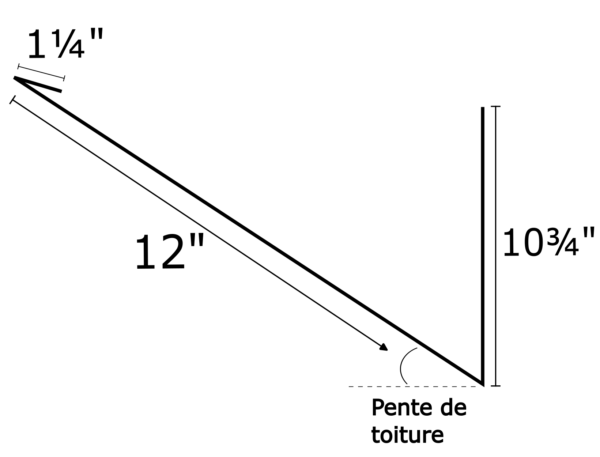 Solin de cheminée (arrière)