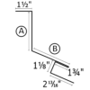 Solin de mur avec trait de scie (pente) – Image 5
