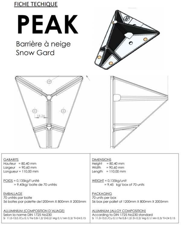 Arrêt de neige PEAK – Image 4
