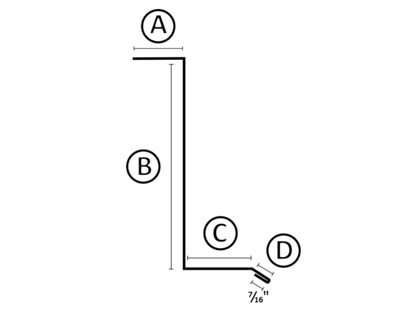 Solin de cheminée (côté) avec trait – Image 3