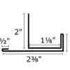 J-trim plafond finition
