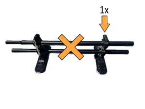 Arrêts de neige de style tiges à 2 tubes (support seulement)